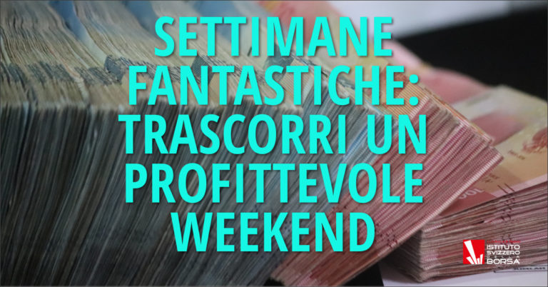 Settimane fantastiche: trascorri un profittevole weekend